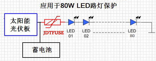 自恢复保险丝在太阳能路灯中过流保护应用